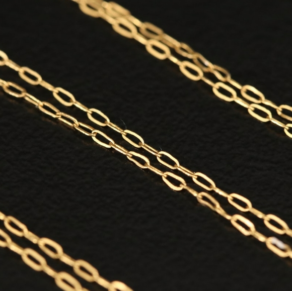 10K Diamond Pendant on 14K Fancy Link Chain - Picture 6 of 10